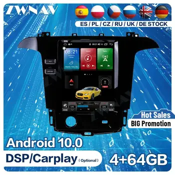 1 DIn Carplay Android Ekrāna Ford S Max Galaxy 2007 2008 2009 2010 2011 2012 2013 Stereo Radio Uztvērējs Galvas Vienības
