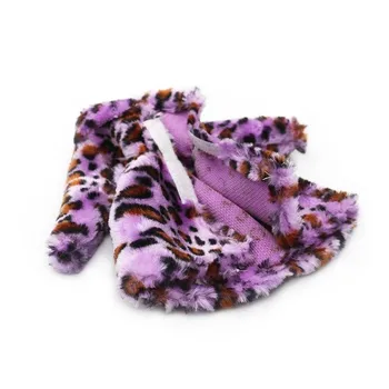 1gb Modes Mētelis Bērnu Drēbes, Rotaļlietas Leopard Plīša Mētelis Snowsuit Apģērbu Lelle Apģērbs Valkāt Kleitu, Drēbes, Aksesuāri Ziemas X7R5