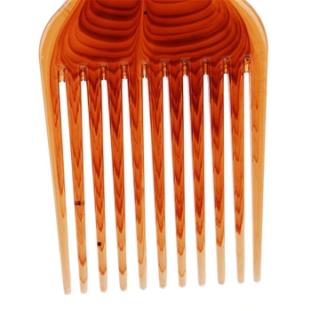 1PC Plastmasas Plaša Zobu Suku Izvēlēties Ķemme Dakša Hairbrush Ielikt Izvēlēties Matu Ķemmes Plastmasas Rīku Ķemme sprogainiem Afro Matu Veidošanas līdzekļi