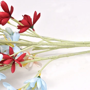 20 vienības Orhideja, Ziedi, Mākslīgie Nekustamā Touch Kožu Tauriņš Spilgti Orhideju Jaunu Māju, Mājas Kāzu Festivāls Apdare