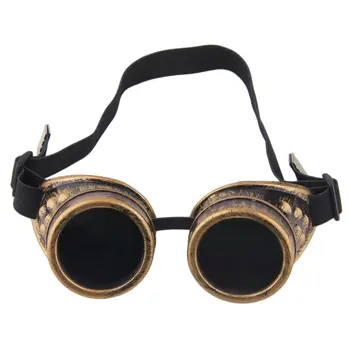 2019 Modes Retro Steampunk Cyber Aizsargbrilles, Brilles Cyber Aizsargbrilles Steampunk Brilles Vintage Retro Metināšanas Gothic Saulesbrilles