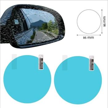 2GAB Auto Atpakaļskata Spogulī, ar aizsargplēvi Anti Fog Logu Skaidrs, Ūdensnecaurlaidīgs Atpakaļskata Spogulis Aizsardzības Mīkstā Plēve, Auto Piederumi
