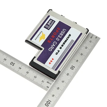 3 Ostas Paslēpta USB 3.0 USB3.0 līdz Expresscard Express Card 54 54 mm Adapteris Converter FRESCO LOĢIKA Chipset FL1100