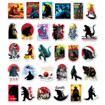 50 Gabali Monstru Karalis Godzilla Personība Modes Rokasgrāmata Grāmatiņa Motorollers Auto Dekorēšana Uzlīmes Bērnu Dāvanas