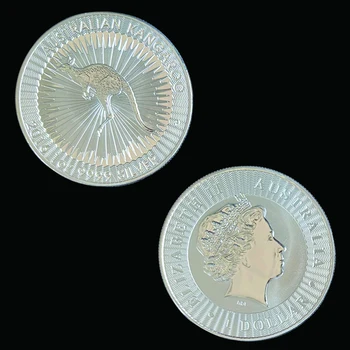 5GAB 2016 Austrālijas Ķengurs Modelis Piemiņas Elizabetes II Sudraba Monētas 1OZ Radošās Dāvanu