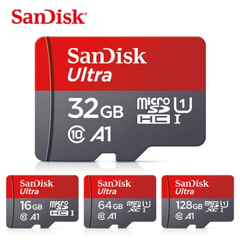 5gab Sākotnējā Sandisk Ultra Micro SD 128GB 32GB 64GB 256 GB 16.G Micro SD Karti SD/TF Flash atmiņas Kartes, Atmiņas Karte 32 64 128 gb microSD