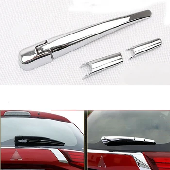ABS Chrome, Aizmugures stikla tīrītāja Vāka Aizmugures Logu Tīrītājs Segtu Eksterjera Modifikāciju attiecībā uz Mitsubishi Outlander 2013-2019