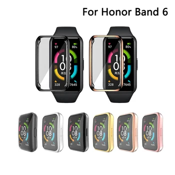 Aizsardzības Gadījumā Huawei Honor Band 6 Pulksteņu Vāka TPU Pilna Ekrāna Aizsargs, Shell, Par Godu Band 6