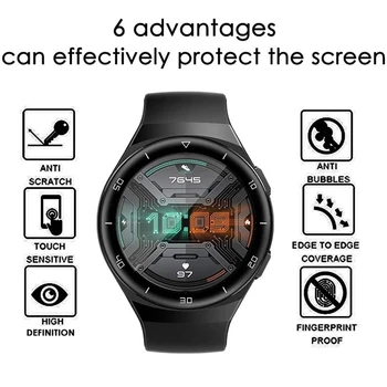 Aizsardzības Plēves Segumu, Huawei Skatīties GT 2e / GT2E smart skatīties Piederumi Pilna Ekrāna Aizsargs GT2E Gadījumā 3D Izliektas Malas filmu