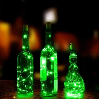 Akumulatora Barošanu Korķis Vīna Pudele Gaismas 1m / 2m DIY LED String Light Bar Gaismas Dzimšanas dienas svinības Vīna Pudeles Aizbāznis Gaismas Lentes