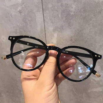 Anti Zilā Gaisma Datoru Brilles Sievietēm Pārredzamu Apaļas Brilles Lasīšanas Brilles Vintage Spēļu Oculos Skaidrs, Lunettes