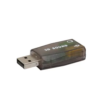 Audio Adapteri 3D Skaņas karti 5.1 USB, 3,5 mm mikrofona austiņu Ligzda Stereo Austiņu adapteri A30