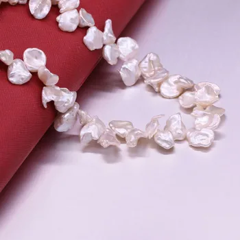 Augstās Kvalitātes 12-15mm Dabiskie Saldūdens Ziedlapiņu Pērļu Krelles Baroka Pērle Zaudēt Krelles Par DIY Kaklarota Bracelat Rotaslietu izgatavošana