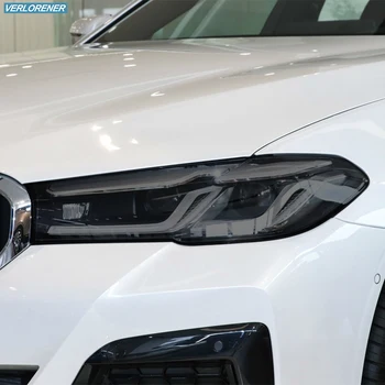 Auto Lukturu aizsargplēvi Kūpinātas Melnu Nokrāsu Wrap Caurspīdīga Vinila TPU Uzlīme BMW 5 Sērijas G30 G31 M5 Facelift 2021
