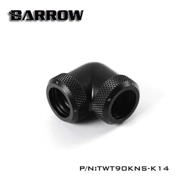 Barrow datoru ūdens dzesēšanas 90 grādu Montāžas caurules savienotājs Bīdāmās cauruļvadi OD12/OD14mm cietā caurule TWT90KNS-K12 TWT90KNS-K14