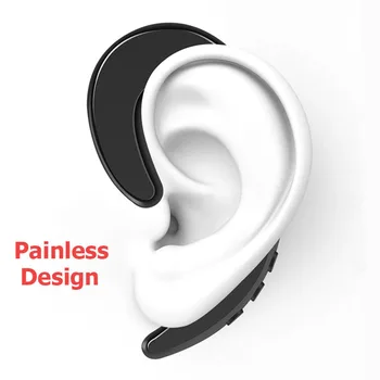 Bezvadu Bluetooth Austiņas brīvroku ar mikrofonu Kaula vadāmība Bluetooth auss auss cilpiņa nav ausu aizbāžņi