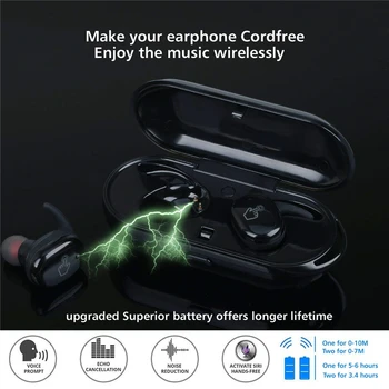 Bluetooth 5.0 Earbuds Bezvadu Austiņas Trokšņu Atcelšana Austiņas Stereo Skaņu Mūzikas auss Earbuds, Iphone, Android Y30 TWS