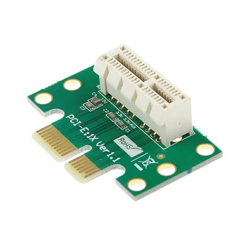 BTBcoin PCI-E, PCI Express X1 Adapteris Stāvvadu Karte PCI E PCIE X1, lai X1 Slots Pārvērst Karti 90 Grādu Par 1U Servera Šasijas Vairumtirdzniecība