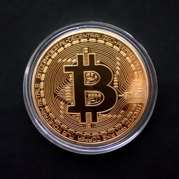 BTC Virtuālās Valūtas Fizisko Bitcoin Piemiņas Monētu Kolekcija Kriptogrāfijas Metāla Monētas Suvenīru Jaunums Dāvanu Bitcoin Monētas, Rotaļu
