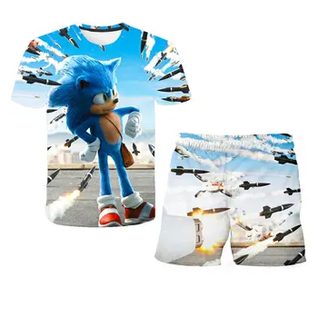 Bērnu Apģērba Komplekts Zēniem un Meitenēm Soundwave Apģērbs sporta Krekls 2 gabals top, T krekls + Bikses, Bērnu Apģērbs, 4-14 gadiem