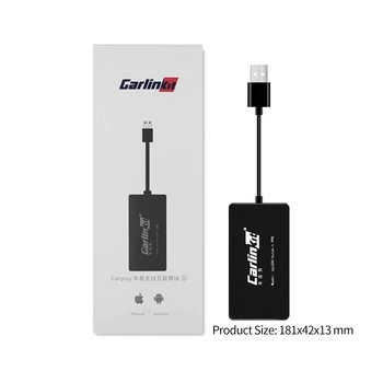 Carlinkit USB CarPlay Dongle/Android Auto Android Auto Android Multimediju Atskaņotāju, iPhone, Android tālruņa Bezvadu Autokit Melns