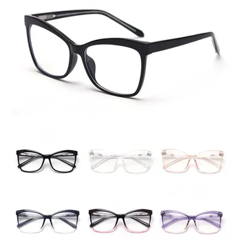 Caurspīdīgs Rāmis Sieviešu Brilles Modes Optisko Skaidrs, Cat Eye Briļļu Rāmji Sievietēm Moderns Briļļu Lielgabarīta Oculos