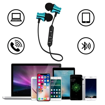 CHYI Magnētisko Bluetooth 4.2 Austiņas Bezvadu Neckband Sporta austiņas Austiņas Brīvroku Earbuds Ar Mikrofonu, Lai Xiaomi