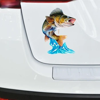 Cool Lekt Asaris, Forele 3D Zivju Art Sienas Uzlīmes PVC Decal Auto Velosipēds Ģitāra Klēpjdatoru, Uzlīmes, Auto Piederumi