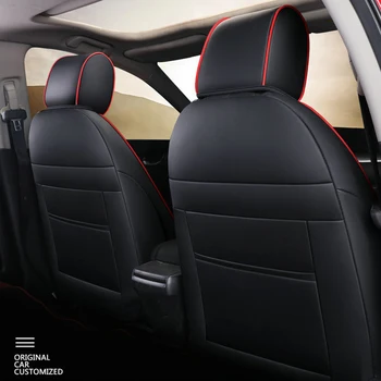 Custom Fit Pilns Komplekts, Automašīnu Sēdekļu Pārvalki Honda Izvēlieties Civic 2016 2017 2018 2019 2020 2021(Aizmugurējo Rindu W/ 40/60 Split)-Leatherette