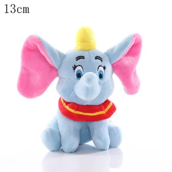 Disney Filmu Dumbo 13-23cm Plīša Rotaļlietas, Lelles Cute Elephant mīkstās Rotaļlietas Keychain Kulons Bērniem Ziemassvētku Dāvanu