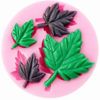DIY Maple Leaf Silikona Kūku Cepšanas Veidnē Ziemassvētku 3D Pomādes Kūka Dekorēšanas Instrumentiem Gumpaste Šokolādes Konfektes Māla Augsne