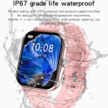 GEJIAN ir 2021. Jaunu Vīriešu Smart Skatīties Bluetooth Zvanu Skatīties IP67 Waterproof Sports Fitness Watch Android, IOS Smart Skatīties 2021+Kaste
