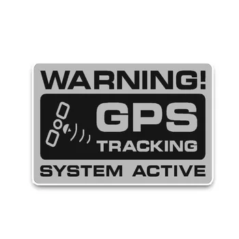 Interesanti Manāms Brīdinājuma GPS Sekošanas Sistēma, Aktīvais Auto, Uzlīmes, Uzlīmes Ūdensnoturīgas Uzlīmes Augstas Kvalitātes PVC 12cm X 8cm