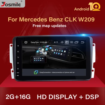 IPS 2 din Android 10 Auto Multimedia Player, Uz Mercedes Benz CLK W209 W203 W463 W208 Radio Vadītājs Vienība, Stereo Audio GPS Navigācija
