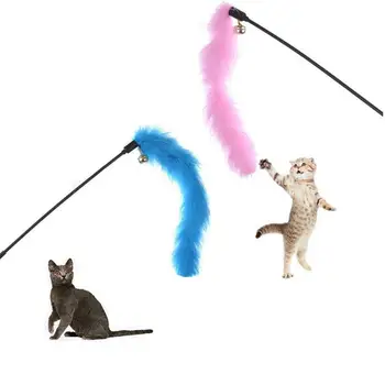 Izlases Krāsu Funny Kaķis Stick Rotaļlietas Krāsains Turcija Spalvas Kaitināt Kaķis Stick Interaktīvās Pet Rotaļlietas Kaķis Spēlē Rotaļlieta, Mājdzīvnieku Preces