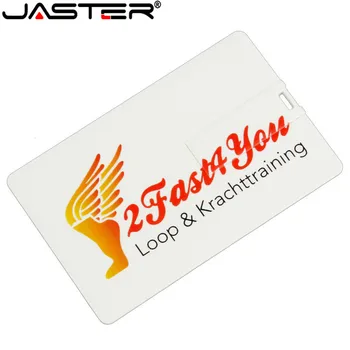 JASTER Pasūtījuma Logo Drukāt Fotogrāfijas Kredītkartes Usb 2.0 Stick Flash Drive 4gb 8gb 16gb 32gb vizītkarti (5gab bezmaksas logo)