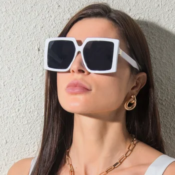 Jauno Modes Laukumā Saulesbrilles Sieviešu Lielgabarīta Saules Brilles Vintage Classic Sieviešu Briļļu Dāmas Toņos, Elegants, Liela Kadru UV400