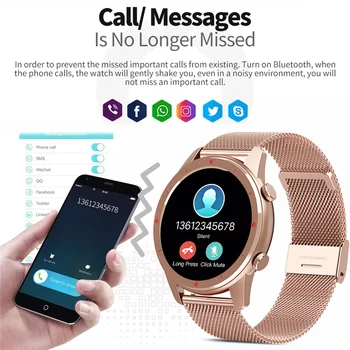 Jaunās Bluetooth Zvanu Smart Skatīties Sieviešu, Vīriešu Ūdensnecaurlaidīgs Sporta Fitnesa Tracker Sieviete Smartwatch Apple, Samsung OPPO Apple Huawei