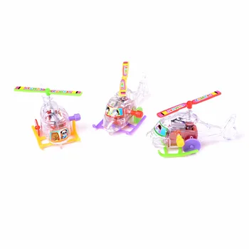 Karstā Kūlenis Darbojas Pēc Pulksteņa Pārredzamu Gaisa Kuģa Vēja Rotaļlieta Krāsains Jaunu Bērnu Smieklīgi Plaknes Rotaļlietas Vides Materiāli