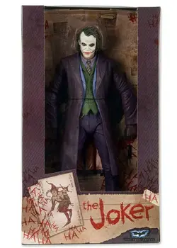Karstā pārdot 18cmThe Dark Knight Joker Heath Grāmatas PVC Attēls Rotaļlietas, dāvanu Modelis Bērniem 7inches joker Attēls