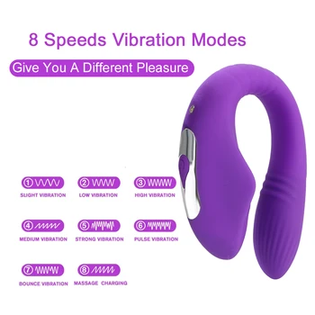 Klitora Vagīnas Stimulators Klitora Vibrators ar Bezvadu Tālvadības Seksa Rotaļlietas Sievietēm, Pāriem, 8 Frekvenču G spot Vibratori