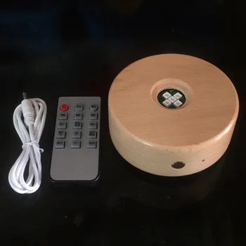 Kristāla Bumbu Bluetooth Music Box LED Gaismas, Koka Bāzes Kārta Nakts Gaismas Gultu Istabas Dekori Kumodes Lampas trīsdimensiju