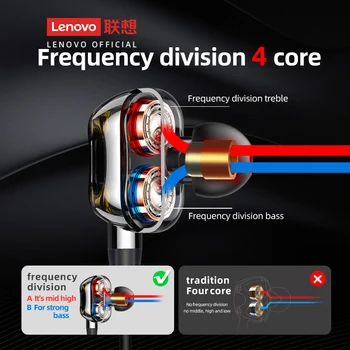 Lenovo 5.0 Bluetooth Austiņas Karājas Kakla-ausu Sporta Darbojas Austiņas Magnētisko Bezvadu Austiņas HE05Pro