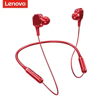 Lenovo QE66 V5.0 Bezvadu Neckband Bluetooth Austiņas Četri Skaļruņi, Stereo Magnētisko auss Sporta Austiņas, lai Visi Telefoni