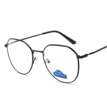 LEONLION Modes Retro Sakausējuma Apaļas Brilles Rāmis Sieviešu Brilles Zīmola Dizainere Anti-zila Gaisma Plakans Spogulis Oculus Feminino