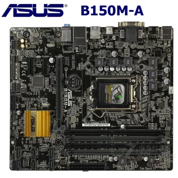 LGA 1151 Asus B150M-Mātesplatē Core i7/i5/i3 DDR4 DDR4 2133MHz VGA DVI PCI-E 3.0 Intel B150 Spēļu Placa-Mãe 1151 Izmantot