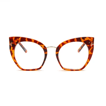 Lielajam Kārta Kaķu Acu Brilles Rāmis Luksusa Zīmola Dizaineru Modes Leopard Laukumā Recepšu Tuvredzība, Lasīšanas Brilles Vīriešiem