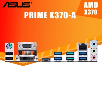 Ligzda AM4 Asus PRIME X370-A Motherbaord DDR4 3200MHz（OC) PCI-E 3.0 M. 2 HDMI USB3.1 64GB Darbvirsmas X370 Placa-Mãe AM4 ATX Izmantot