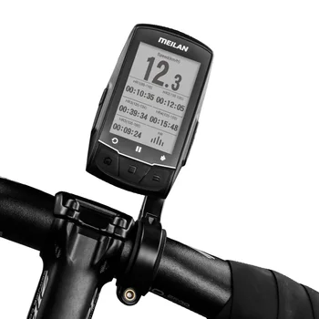 Meilan M1 Bike GPS velo Dators GPS Navigācijas BLE4.0 spidometrs izveidotu Savienojumu ar Ritms/AP Monitoru/Jaudas mērītājs (nav iekļauts)