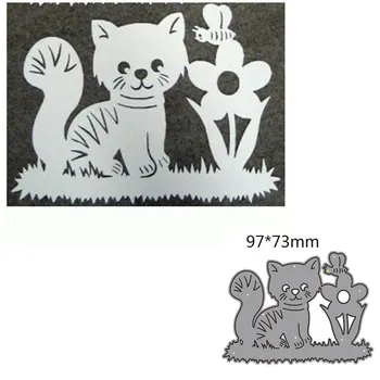 Metāla griešanas mirst samazināt mirst pelējuma Dzīvnieku kaķis apdare Albums papīra amatniecības nazi, pelējuma asmens perforators trafareti